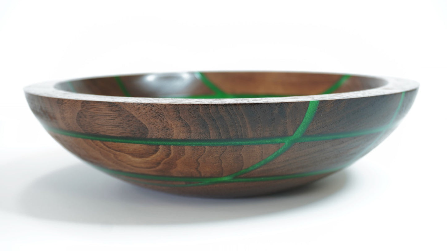 Emerald Walnut Bowl