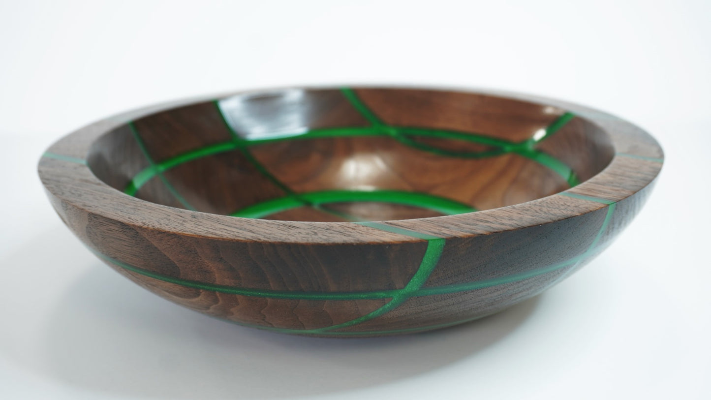 Emerald Walnut Bowl