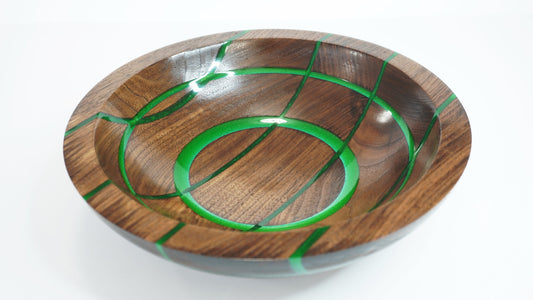 Emerald Walnut Bowl