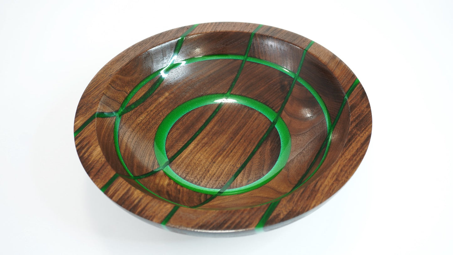 Emerald Walnut Bowl