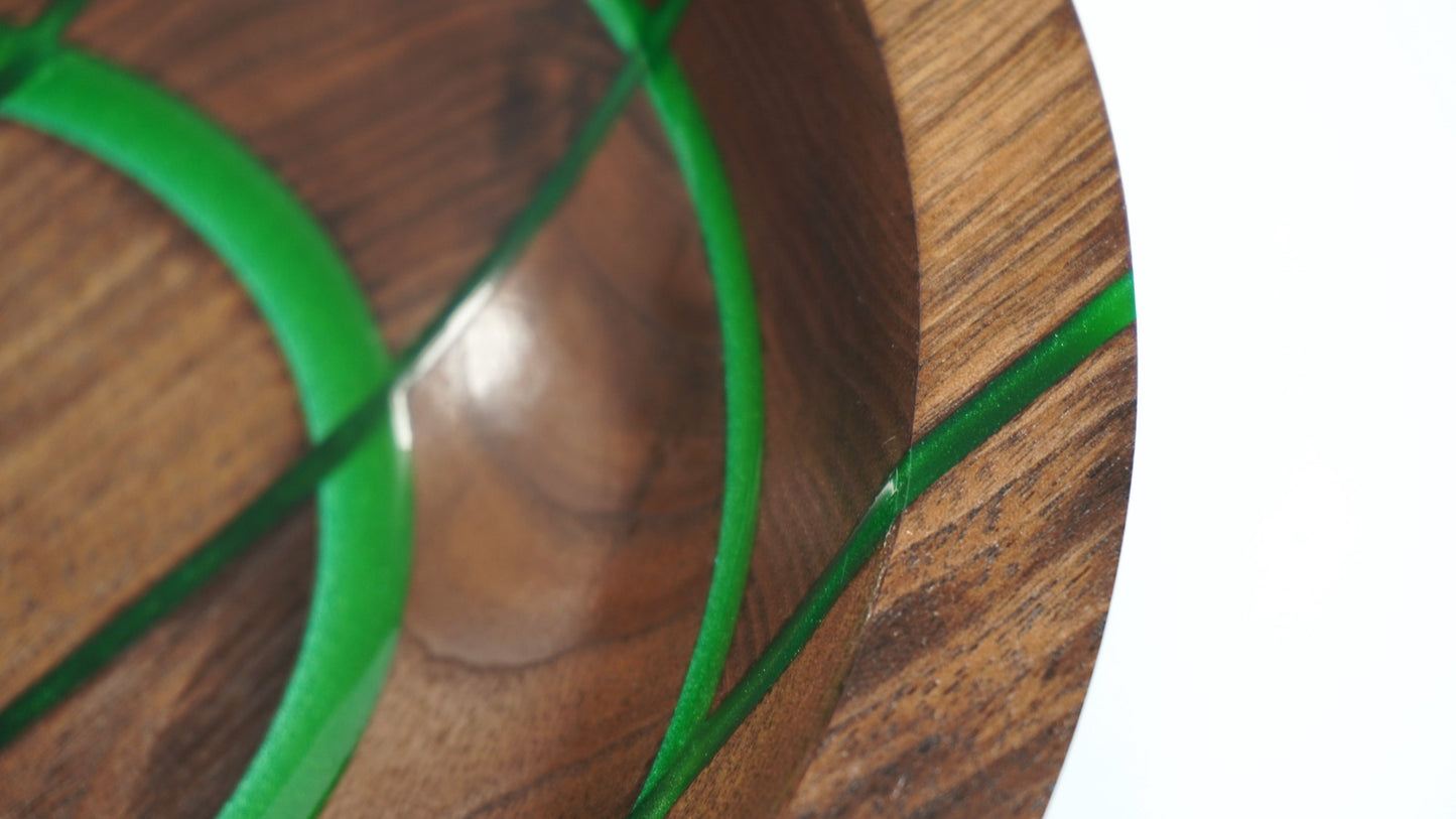 Emerald Walnut Bowl