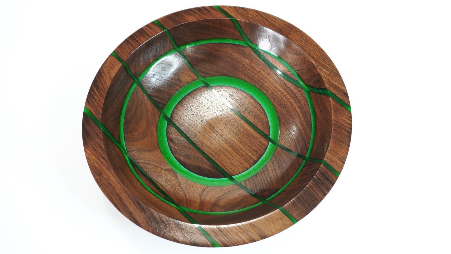 Emerald Walnut Bowl