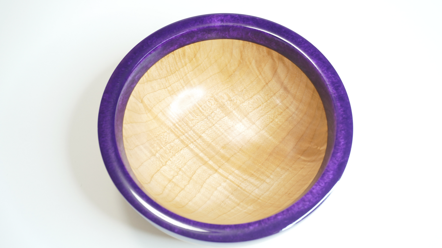 Amethyst Maple Bowl