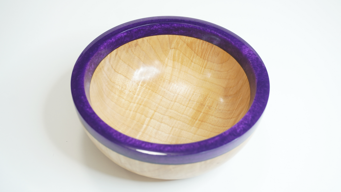 Amethyst Maple Bowl