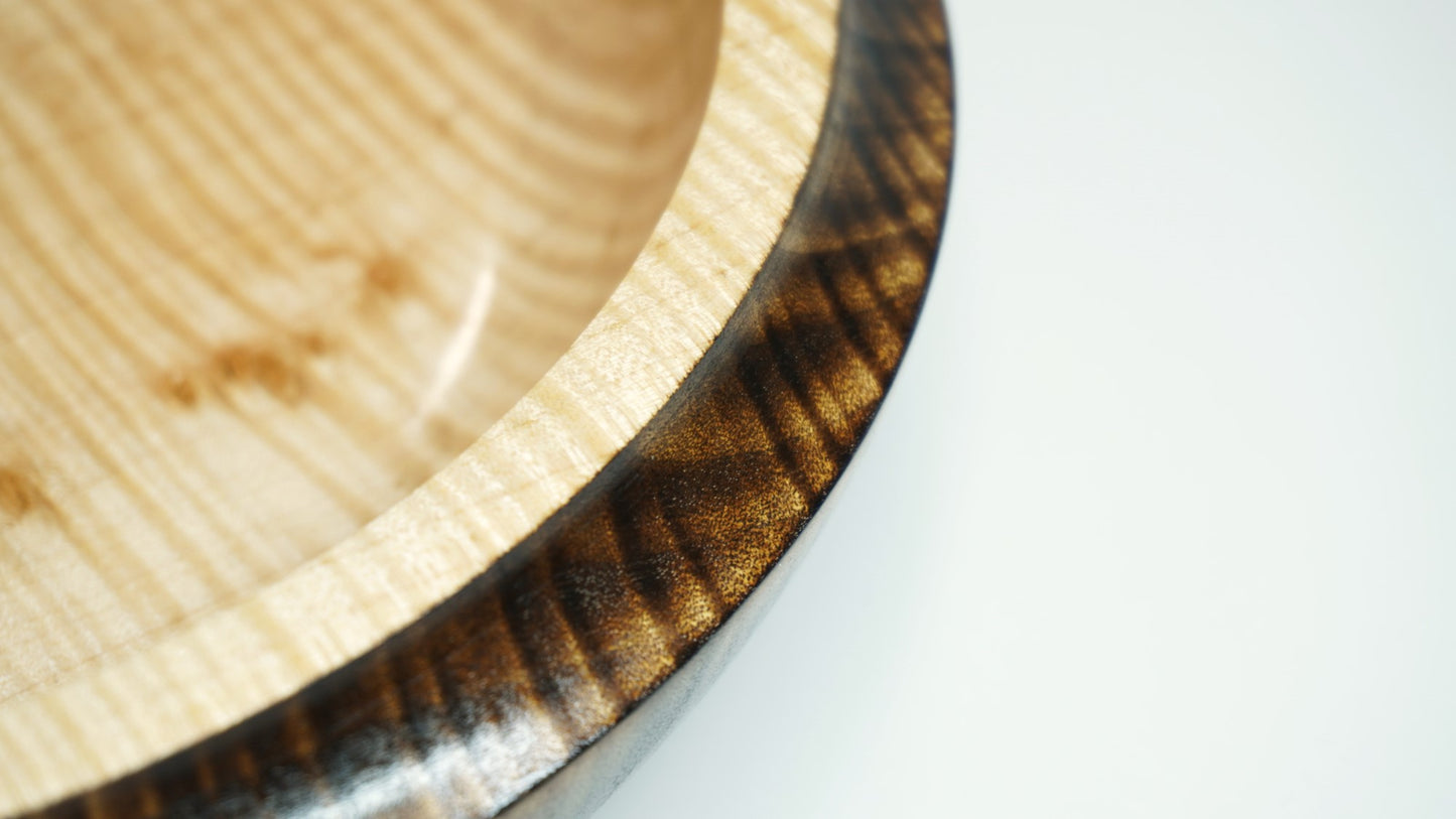 Charred Maple Bowl