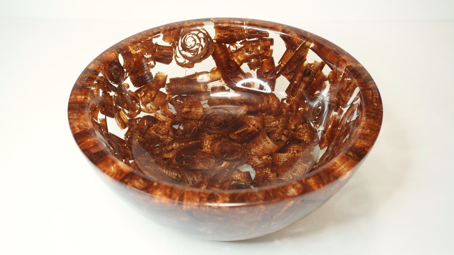 Brazillian Cherry Wood Shavings Bowl