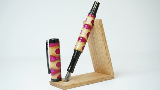 Pink Bamboo & Resin Fountain Pen - B Grade (15% off)