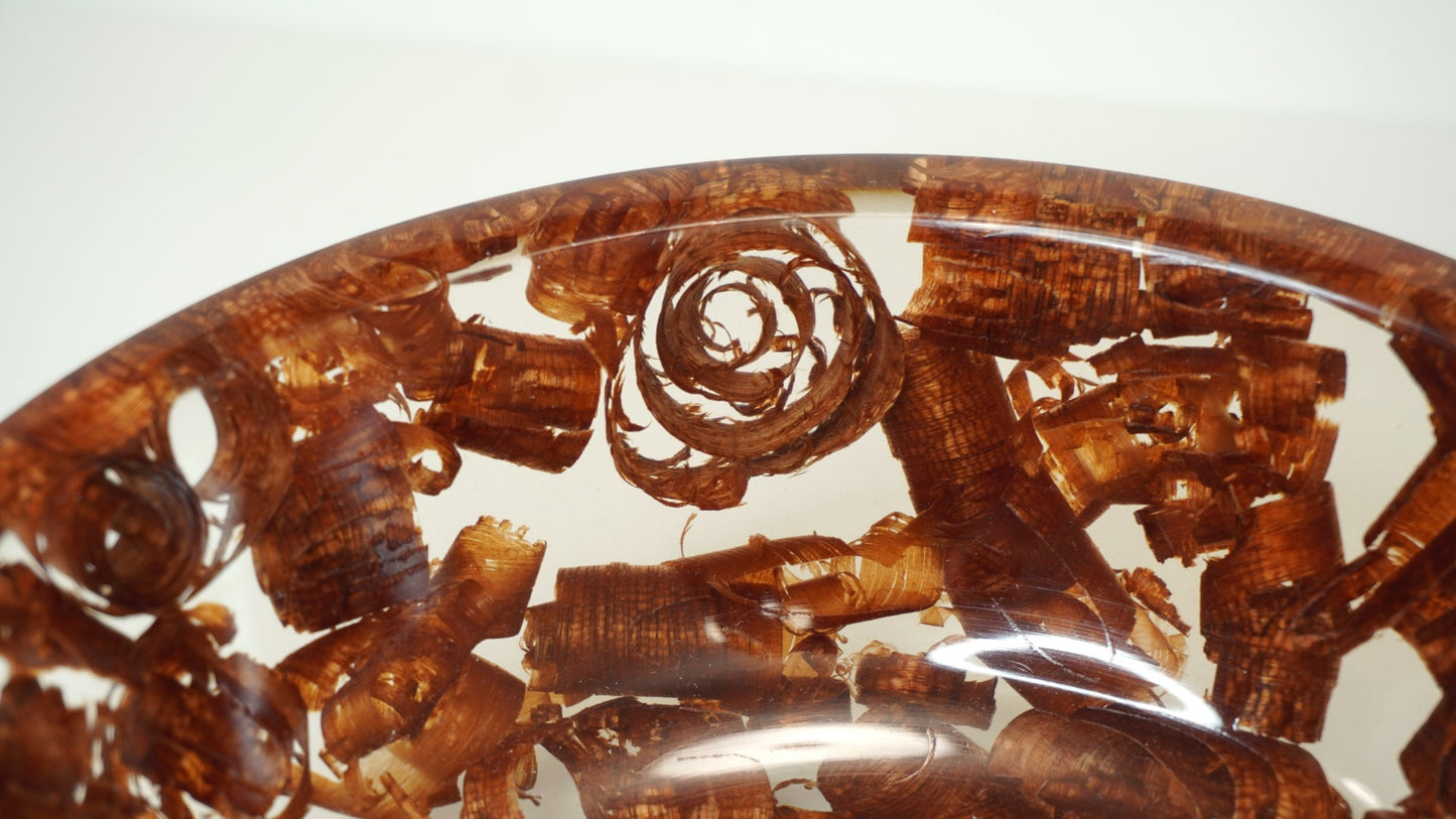 Brazillian Cherry Wood Shavings Bowl