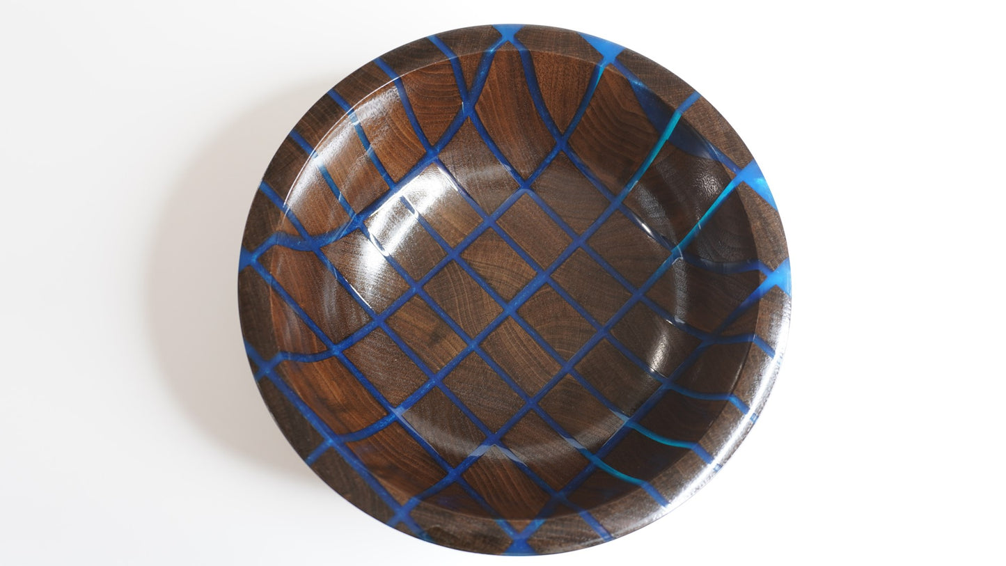 Sapphire Walnut Bowl