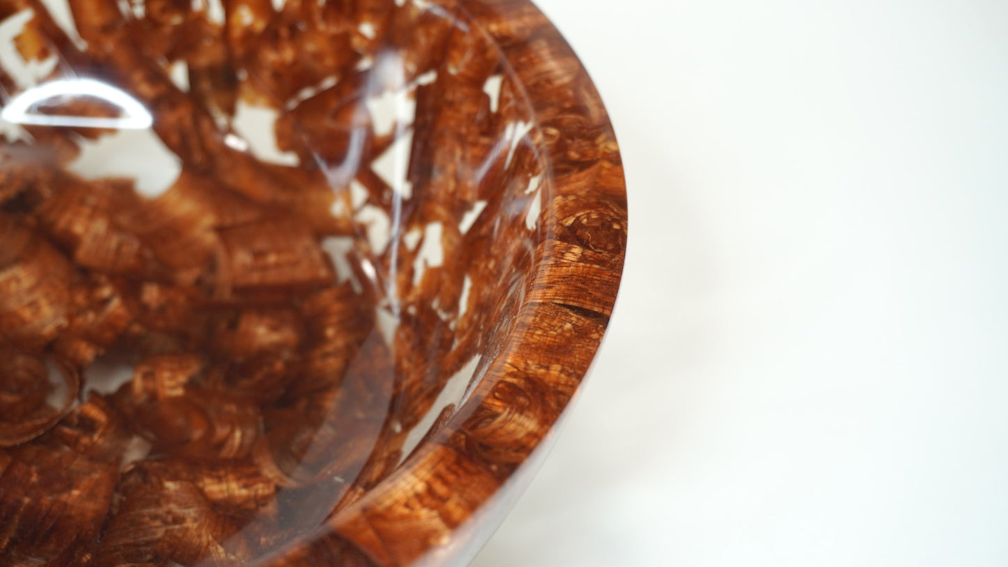 Brazillian Cherry Wood Shavings Bowl