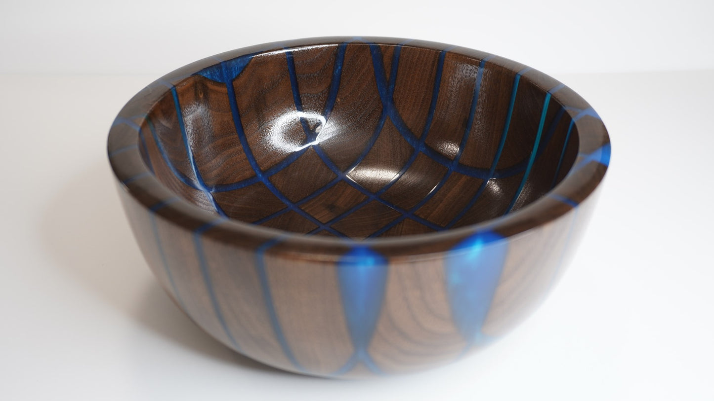 Sapphire Walnut Bowl