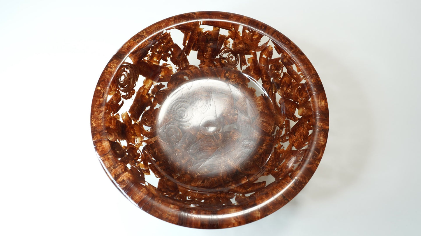 Brazillian Cherry Wood Shavings Bowl