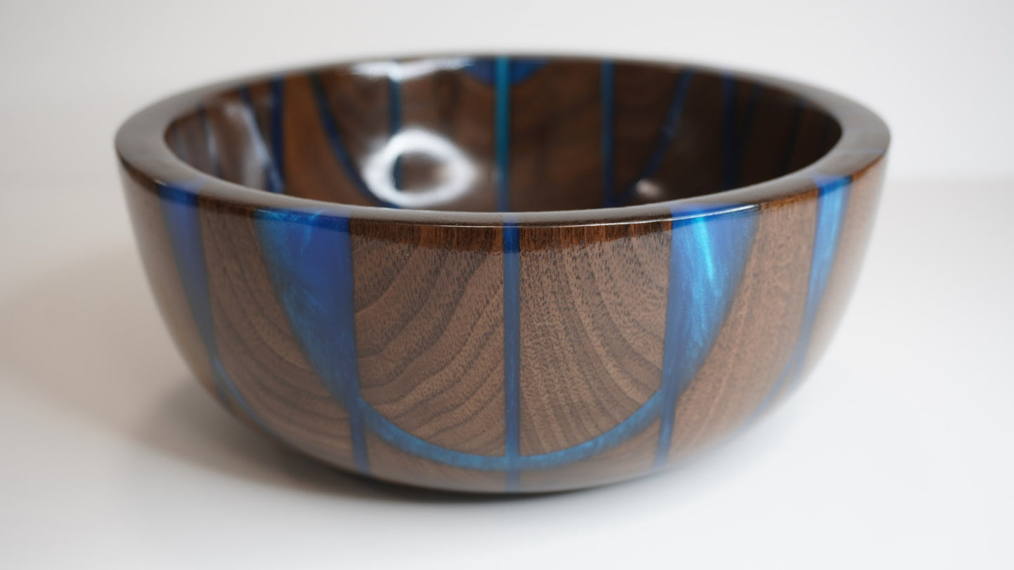 Sapphire Walnut Bowl